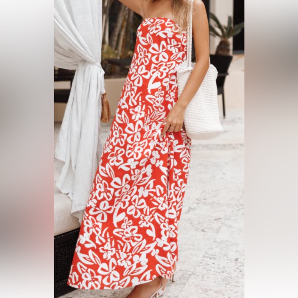 Petal & Pup Red Floral Dress